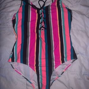 Striped swimsuit